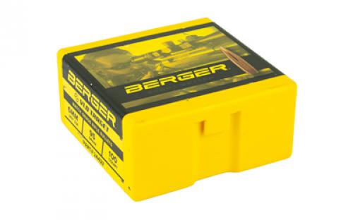 Berger Bullets BT Target, 243 Diameter, 6MM/243 Winchester, 95 Grain, Boat Tail Hollow Point, 100 Count 24427