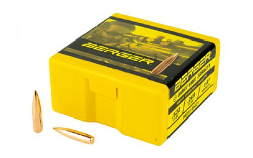Berger Bullets BT Target, 243 Diameter, 6MM/243 Winchester, 108 Grain, Boat Tail Hollow Point, 100 Count 24431