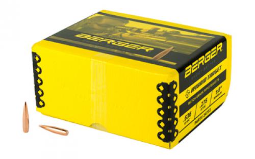 Berger Bullets Hybrid Target,  .243 Diameter, 6MM/243 Winchester, 105 Grain, Boat Tail Hollow Point, 500 Count 24733