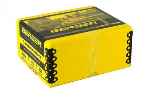 Berger Bullets Hybrid Target,  .243 Diameter, 6MM/243 Winchester, 105 Grain, Boat Tail Hollow Point, 500 Count 24733