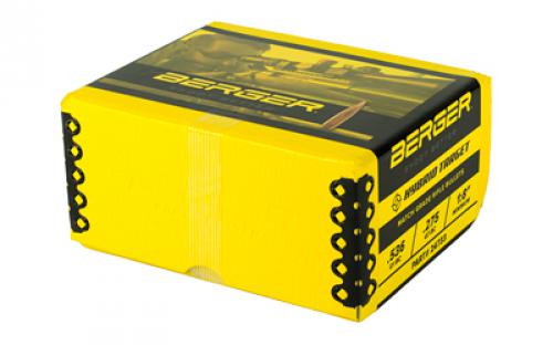 Berger Bullets Hybrid Target,  .243 Diameter, 6MM/243 Winchester, 105 Grain, Boat Tail Hollow Point, 500 Count 24733