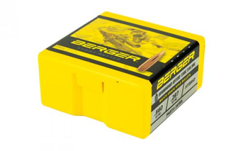 Berger Bullets AR Hybrid OTM Tactical, .264 Diameter, 6.5MM, 130 Grain, Open Tip Match, 100 Count 26195