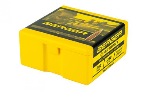 Berger Bullets VLD Target, .264 Diameter, 6.5MM, 130 Grain, Boat Tail Hollow Point, 100 Count 26403