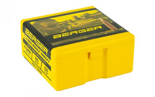 Berger Bullets Long Range BT Target, .264 Diameter, 6.5MM, 140 Grain, Long Range Boat Tail Hollow Point, 100 Count 26409