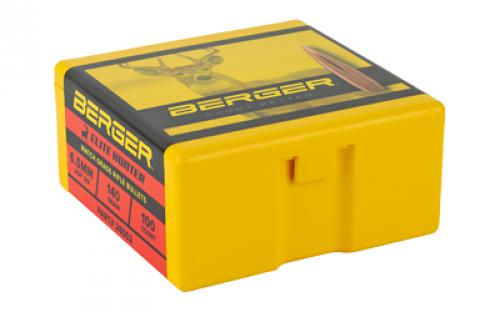 Berger Bullets Elite Hunter,  .264 Diameter, 6.5MM, 140 Grain, Boat Tail Hollow Point, 100 Count 26552