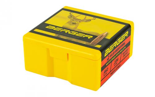 Berger Bullets VLD Hunting, .277 Diameter, 270 Caliber, 130 Grain, Boat Tail Hollow Point, 100 Count 27501