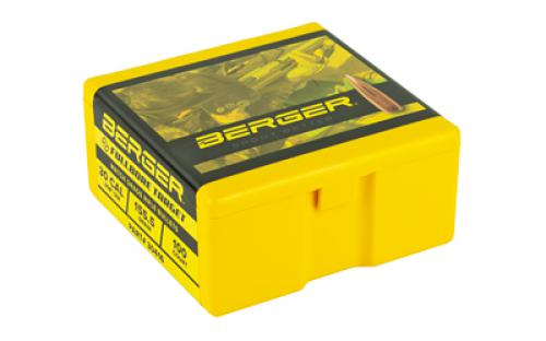 Berger Bullets BT Target, .308 Diameter, 30 Caliber, 155.5 Grain, Hollow Point Boat Tail, 100 Count 30416