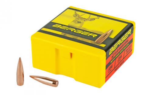 Berger Bullets VLD Hunting, .308 Diameter, 30 Caliber, 168 Grain, Hollow Point Boat Tail, 100 Count 30510