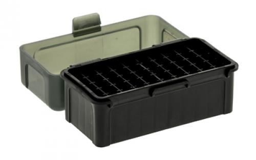 Frankford Arsenal Hinge-Top Ammo Box, 505, 50 Rounds, Fits 17 Remington, .222 Remington and .223 Remington, Smoke Gray, Plastic 1083786