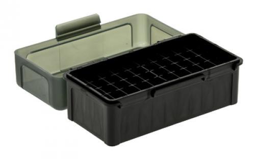 Frankford Arsenal Hinge-Top Ammo Box, 509, 50 Rounds, Fits 22-250 Remington, 243 Winchester, 308 Winchester and 7mm-08, Smoke Grey, Plastic 1083788