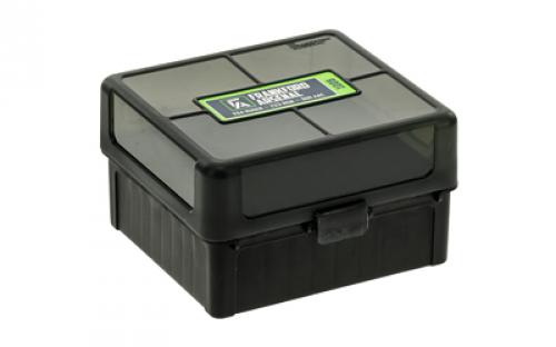 Frankford Arsenal Hinge-Top Ammo Box, 1005, 100 Rounds, Fits 17 Remington, .222 Remington and .223 Remington, Smoke Gray, Plastic 1083799