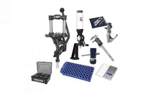 Frankford Arsenal Essentials Reloading Kit, Includes Frankford Arsenal F-1 Single Stage Press, Bench Top Powder Measure, Aluminum Powder Funnel Kit, Perfect Seat Hand Primer, Electronic Calipers, DS-750 Powder Scale, Powder Trickler and Universal Reloading Tray 1198151