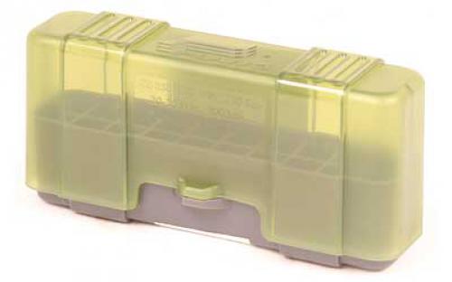 Plano Ammunition Box, Holds 20 Rounds of .220/.243/.257/.270/.300/.308/.444 Rifle Rounds, Charcoal/Green , 6 Pack 122920