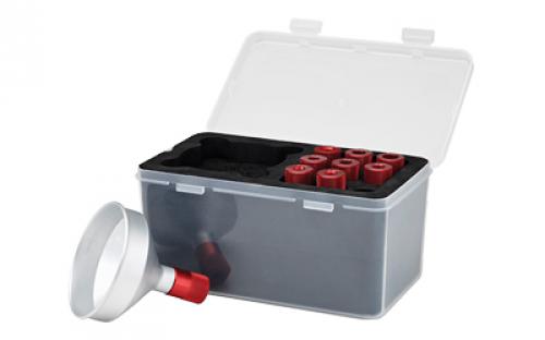 Hornady Powder Funnel Kit, 9 Adapters, Plastic Case 586059
