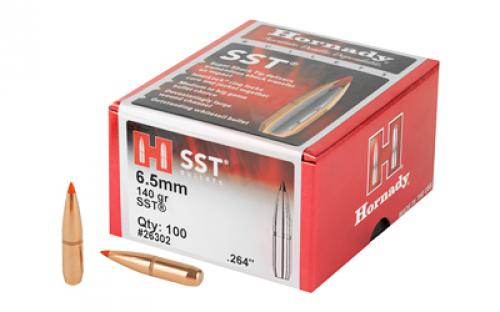 Hornady SST, .264 Diameter, 6.5MM, 140 Grain, Ballistic Tip, 100 Count 26302