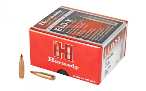 Hornady ELD-X, .277 Diameter. 270 Caliber, 145 Grain, Ballistic Tip, 100 Count 27356