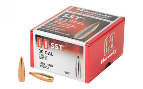 Hornady SST, .308 Diameter,  30 Caliber,150 Grain, Ballistic Tip, 100 Count 30302
