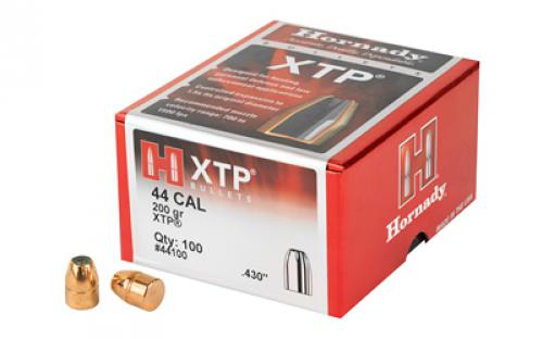 Hornady XTP, .430 Diameter, 44 Caliber, 200 Grain, Hollow Point, 100 Count 44100