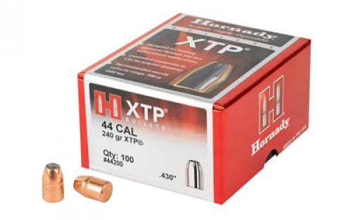 Hornady XTP, .430 Diameter, 44 Caliber, 240 Grain, Hollow Point, 100 Count 44200