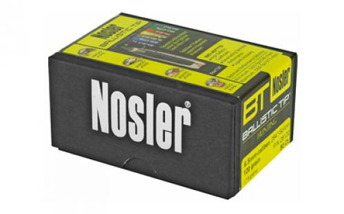 NOSLER Ballistic Tip, .264 Diameter, 6.5MM, 120 Grain, Spitzer Boat Tail, 50 Count 26120