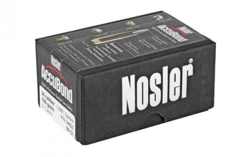 NOSLER AccuBond, .308 Diameter, 30 Caliber, 180 Grain, Spitzer Boat Tail, 50 Count 54825