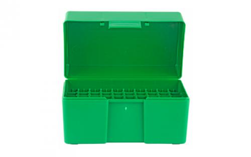 RCBS Small Rifle Ammo Box, For 17 Rem, 204 Ruger, 223 Rem, Green 86901