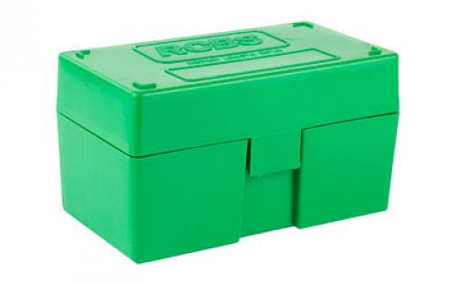 RCBS Medium Rifle Ammo Box, For 22 Savage, 22-250, 243 Win, 6MM, Green 86902