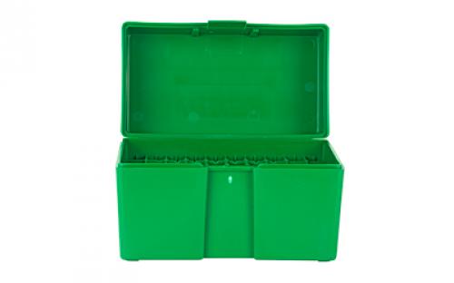 RCBS Large Rifle Ammo Box, For 25-06 & Large Magnum Rifle Calibers, Green 86903