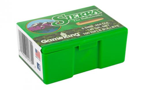 Sierra Bullets GameKing, .264 Diameter, 6.5MM, 140 Grain, Spitzer Boat Tail, 100 Count 1730