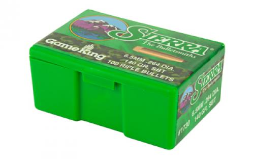 Sierra Bullets GameKing, .264 Diameter, 6.5MM, 140 Grain, Spitzer Boat Tail, 100 Count 1730