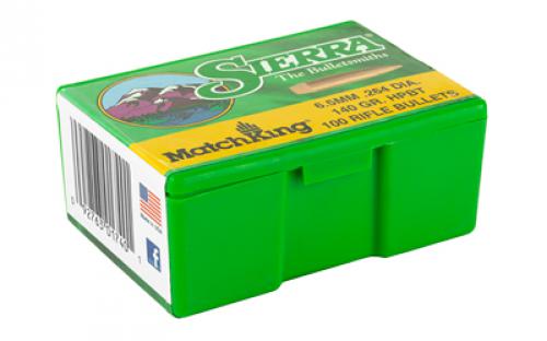 Sierra Bullets MatchKing, 6.5MM, 140 Grain, Boat Tail Hollow Point, 100 Count 1740