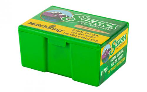 Sierra Bullets MatchKing, .264 Diameter, 6.5MM, 150 Grain, Hollow Point Boat Tail, 100 Count 1755