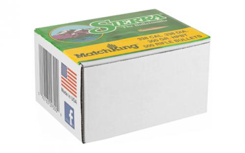 Sierra Bullets MatchKing, .338 Diameter, 338 Caliber, 300 Grain, Hollow Point Boat Tail, 500 Count 9300