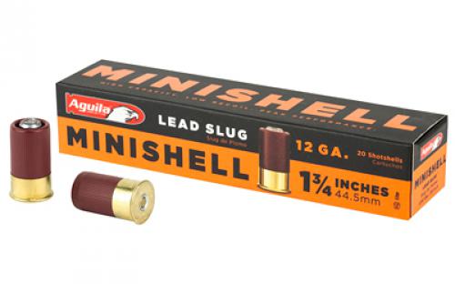 Aguila Ammunition Minishell, 12Ga 1.75, Lead Slug, 20 Round Box 1C128974