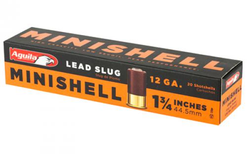 Aguila Ammunition Minishell, 12Ga 1.75", Lead Slug, 20 Round Box 1C128974
