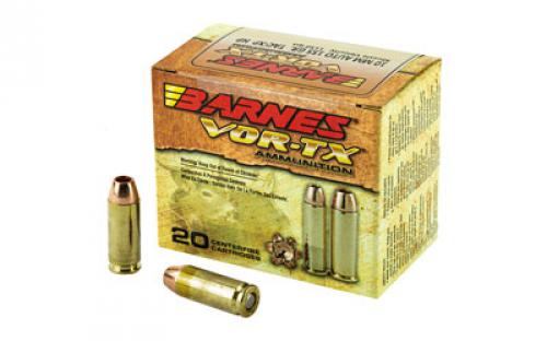 Barnes VOR-TX, 10MM, 155 Grain, XPB, Jacketed Hollow Point, Lead Free, 20 Round Box, California Certified Nonlead Ammunition 31180