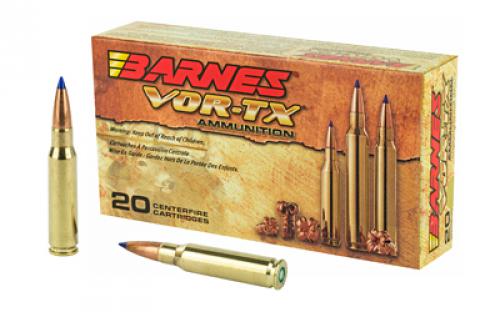 Barnes VOR-TX, 308WIN, 168 Grain, Tipped Triple Shock X, Boat Tail, Lead Free, 20 Round Box, California Certified Nonlead Ammunition 21541