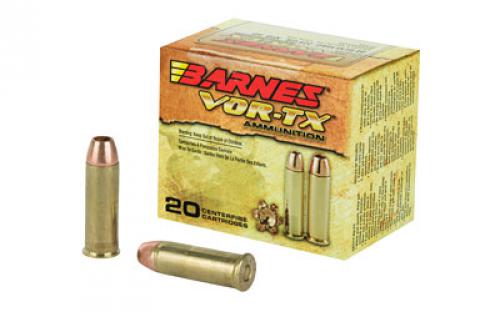 Barnes VOR-TX, 44 Mag, 225 Grain, XPB, Jacketed Hollow Point, Lead Free, 20 Round Box, California Certified Nonlead Ammunition 21545