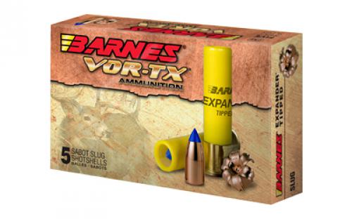 Barnes VOR-TX, 20 Gauge 3, 250 Grain Slug, Shotshell, 5 Round Box 20739