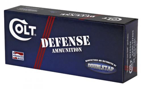 DoubleTap Ammunition Colt Defense, 38 Special+P, 110Gr, Solid Copper Hollow Point, 20 Round Box 38SP110CT