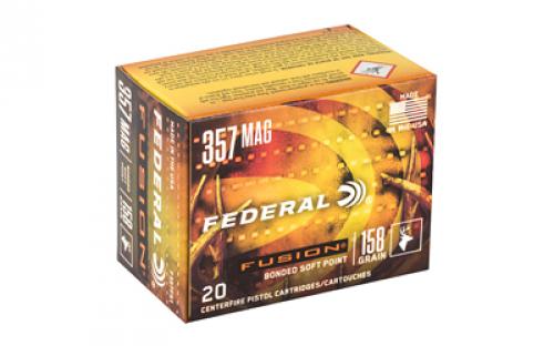Federal Fusion, 357MAG, 158 Grain, Hollow Point, 20 Round Box F357FS1