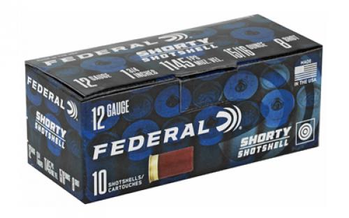 Federal Shorty Shotshell, 12 Gauge 1.75", #8 Shot, 10Rd Box, 100Rd Case SH1298