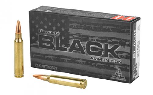 Hornady BLACK, 223 Rem, 75 Grain, Boat Tail Hollow Point, 20 Round Box 80267
