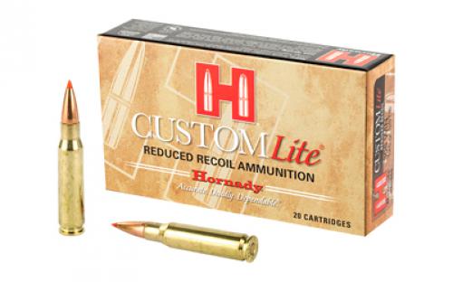 Hornady Custom Lite, 308 Win, 125 Grain, SST, Low Recoil, 20 Round Box 80866