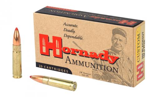 Hornady Custom, 300 Blackout, 135 Grain, Flex Tip, 20 Round Box 80881