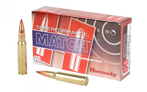 Hornady Superformance Match, 308 Win, 168 Grain, ELD Match, 20 Round Box 80963