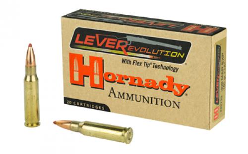 Hornady LeverEvolution, 308 Marlin Express, 160 Grain, FlexTip, 20 Round Box 82733