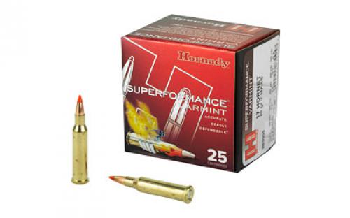 Hornady Superformance, 17 Hornet, 20 Grain, V-Max, 25 Round Box 83005