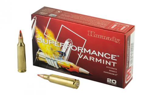 Hornady Superformance, 22-250, 50 Grain, V-Max, 20 Round Box 83366