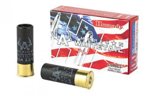 Hornady American Whitetail, 12 Gauge, 2.75, 325 Grain, InterLock, Rifled Slug, 5 Round Box 86271